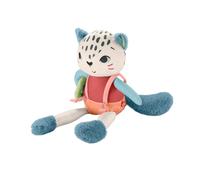 Fisher-Price Planet Friends Leopardo de las nieves, juguete sensorial para bebé recién nacido, fabricado con un 95% de plástico reciclado y envasado con certificado FSC (Mattel HKD64)