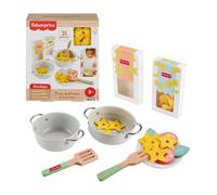 Fisher-Price Conjunto de juego de cocina JFG14 - 31 piezas, comida y utensilios de madera