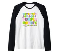Fisher-Price Purple Monkey - Tal Vez Usted podría ser Camiseta Manga Raglan