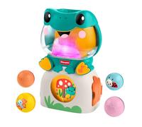 Fisher-Price Rana con Luces y Pelotas para bebés, Actividad de Introducir Pelotas con música y 3 Bolas, Juego de Desarrollo para niños pequeños a Partir de 6 Meses, JLB96