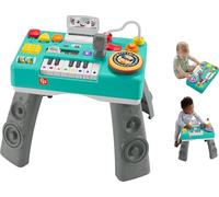 Fisher-Price Ríe y aprende Mesa de Mezclas DJ Musical Piano de Juguete con Actividades, Luces y Sonidos, Sentado y de pie, bebés +6 Meses, VERSIÓN US SIOC , HLM43