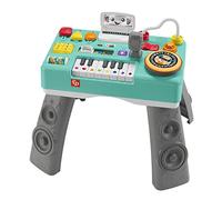 Fisher-Price Ríe y aprende Mesa de Mezclas DJ Musical Piano de Juguete con Actividades, Luces y Sonidos, Sentado y de pie, bebés +6 Meses, Version ALEMAN , HRB63