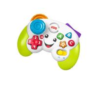 Fisher-Price Ríe y Aprende Mi Primer Mando de Consola, Juguete de Aprendizaje con Luces y Sonidos para bebé +6 Meses, versión español + portugués + Italiano + inglés (HHX11)