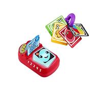 Fisher-Price Ríe y Aprende Mi Primer UNO Juguete Interactivo con Luces y Sonidos para bebés +6 Meses, versión español + portugués + Italiano + inglés (HHG94)