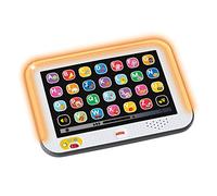 Fisher-Price Ríe y Aprende Mi primera tablet, juguete electrónico educativo con luces y sonidos para bebé +1 año, Versión: Francés, CDG56