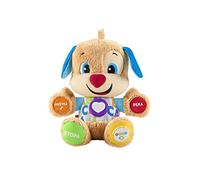 Fisher-Price Ríe y Aprende Perrito Primeros Descubrimientos, Peluche Interactivo con Luces y Sonidos, Juguete bebé +6 Meses, Versión: Polaco, FPM71