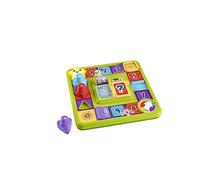 Fisher-Price Ríe y Aprende Perrito Tablero de actividades de juguete Perrito con piezas, actividades y sonidos, bebés +9 meses, Versión: Alemán, HRB74
