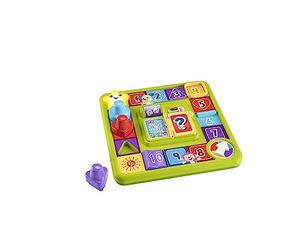 Fisher-Price Ríe y Aprende Perrito Tablero de actividades de juguete Perrito con piezas, actividades y sonidos, bebés +9 meses, Versión: Alemán, HRB74