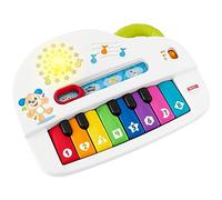 Fisher-Price Ríe y Aprende Piano musical, juguete con música y sonidos para bebé +6 meses, Versión: Aleman, GFK01