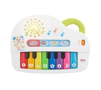 Fisher-Price Ríe y Aprende Piano Musical, Juguete con música y Sonidos para bebé +6 Meses, versión español + portugués + Italiano + inglés (HHX13)
