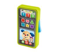 Fisher-Price Ríe y Aprende Smartphone desliza y aprende, Teléfono de Juguete de Aprendizaje con Sonidos, bebés +9 Meses, Versión: Czech; Inglés, UK; Húngaro; Polaco; Eslovaco, HNL43