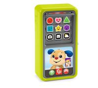 Fisher-Price Ríe y Aprende Smartphone desliza y aprende, Teléfono de Juguete de Aprendizaje con Sonidos, bebés +9 Meses, Versión: Neerlandés; Inglés, UK; Francés; Alemán; Italiano, HNL42