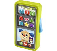 Fisher-Price Ríe y Aprende Smartphone desliza y aprende, Teléfono de Juguete de Aprendizaje con Sonidos, bebés +9 Meses, Versión: UK-Inglés, HNM84