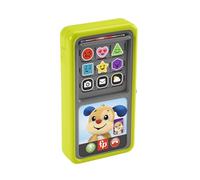 Fisher-Price Ríe y Aprende Smartphone desliza y aprende, Teléfono de Juguete de Aprendizaje con Sonidos, bebés +9 Meses, versión español + portugués + Italiano + inglés (HNL45)