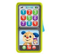 Fisher-Price Ríe y Aprende Smartphone desliza y aprende, Teléfono de Juguete de Aprendizaje con Sonidos, bebés +9 Meses, Versión: Danés; Finlandés; Noruego; Sueco, HNL41