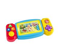 Fisher-Price Ríe y Aprende Videoconsola Gira y aprende, Juguete Interactivo de Aprendizaje con Luces y Sonidos, bebés +9 Meses, Versión: Czech; Inglés, UK; Húngaro; Polaco; Eslovaco, HNN39