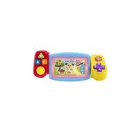 Fisher-Price Ríe y Aprende Videoconsola Gira y aprende, Juguete Interactivo de Aprendizaje con Luces y Sonidos, bebés +9 Meses, Versión: Francés, HNL50