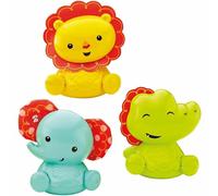 Fisher-price roly-polly friends ? set de sonajeros león, elefante y
