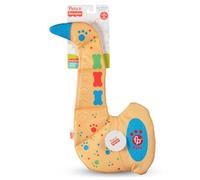 Fisher-Price SaxBone - Juguete para perros SaxBone Rip and Reveal, juguete de perro estilo plano sin relleno, juguete para perro sin relleno, juguete adicional en el interior