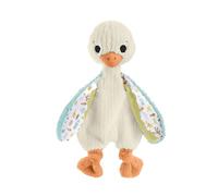 Fisher-Price Sensimals Ganso abracitos y tintineo Peluche sonajero, juguete sensorial de apego para bebé recién nacido (Mattel HRB16)