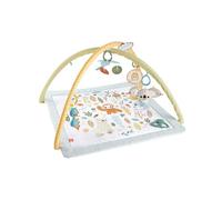 Fisher-Price Sensimals Gimnasio infantil Simply Senses Alfombra de actividades con juguetes sensoriales para bebé recién nacido (Mattel HRB15)