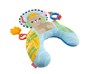 Fisher-Price Sensory Adventures Almohadilla para bebé | Soporte para jugar boca abajo, mordedor y sonajero enlazable, recién nacidos 0+, JHB44