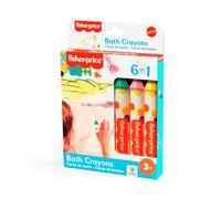Fisher Price - Set 6 Ceras de baño - Respetan la Piel - Fácil de Limpiar - +3 (Deqube 920D00302)