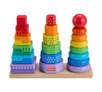 Fisher price Set De Juego 3 Pirámides Encajables Apilables (18-36m) Multicolor