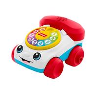 Fisher-Price teléfono con Ruedas de Juguete para bebés, vehículo de Arrastre con Sonidos para Gatear, Juegos para el Desarrollo Infantil, bebés a Partir de 6 Meses, JKD56