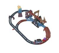 Fisher-Price Thomas y sus Amigos Circuito de tren motorizado, aventura en las cuevas de cristal con Thomas, puente basculante y pista de 2,5metros para niños y niñas a partir de 3 años, HMC28