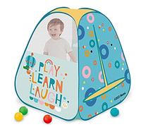 Fisher Price - Tienda Infantil Plegable - Tienda de campaña Infantil con diseño Animales Selva - con Ventanas para Mayor ventilación - Dimensiones 72x50x42cm (Deqube 920D00174)