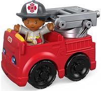 Fisher-Price Vehículo y Figura de Little People - Bombero y camión de Bomberos
