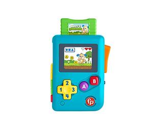 Fisher-Price Videoconsola Retro de Aprendizaje de Ríe y Aprende, Juguete con Sonidos, Regalo para bebés +6 Meses, Mattel HBC82