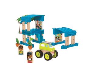 Fisher-Price Wonder Makers Bungalow en la playa, juguetes construcción niños +3 años (Mattel GFJ13)