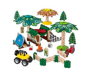 Fisher-Price Wonder Makers Camping, juguetes construcción niños +3 años (Mattel GFJ10)