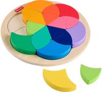 Fisher-Price Wood Preschool Toy Color Wheel Puzzle, 19 Wooden (Importación USA)