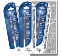 Fisher Space - Recambio para bolígrafo de tinta azul 1,2,3 recambios finos, medianos o anchos, repuestos a presión, escribe bajo el agua, sobre papel húmedo, grasa y boca abajo (3, fino)