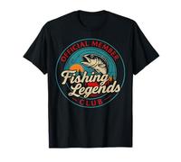 Fisherman Funny Fishing Legends Club Official Fisherman Mens Camiseta