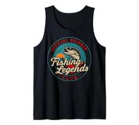 Fisherman Funny Fishing Legends Club Official Fisherman Mens Camiseta sin Mangas