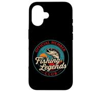 Fisherman Funny Fishing Legends Club Official Fisherman Mens Carcasa para iPhone 16