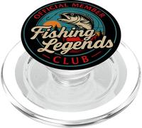 Fisherman Funny Fishing Legends Club Official Fisherman Mens PopSockets PopGrip para MagSafe