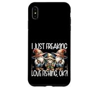Fisherman Grandpa GNOME Graphic I Just Freaking Love Fishing Carcasa para iPhone XS MAX