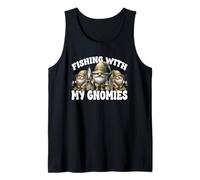 Fisherman Grandpa Gnomes For Men Fishing with My Gnomies Camiseta sin Mangas