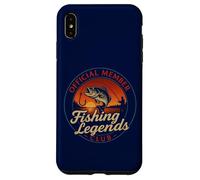 Fisherman Vintage Cool Fishing Legends Club Official Funny Carcasa para iPhone XS MAX