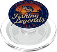 Fisherman Vintage Cool Fishing Legends Club Official Funny PopSockets PopGrip para MagSafe