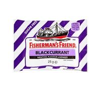 Fishermans Friend Blackcurrant Flavour Lozenges with Sweeteners 25g-PACK-OF-12 by Fishermans
