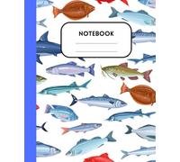 Fisherman's Fun Fishing Journal Composition Notebook: 120 Pages, Wide Ruled, 7.5"x9.25" - Composition Size, Matte Cover