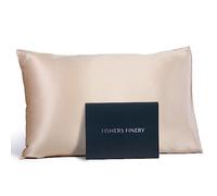 Fishers Finery Funda de Almohada de Seda de Morera 100% Pura de 25 mm, Ganador de Good Housekeeping (Gris Pardo, estándar)