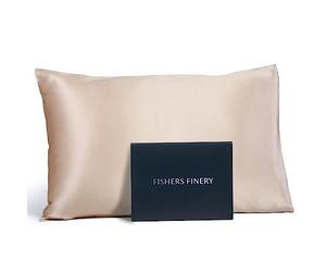 Fishers Finery Funda de Almohada de Seda de Morera 100% Pura de 25 mm, Ganador de Good Housekeeping (Gris Pardo, estándar)