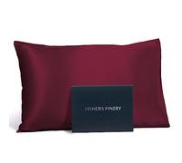 Fishers Finery Funda de Almohada de Seda de Morera 100% Pura de 25 mm, Ganador de Good Housekeeping (Rojo, estándar)